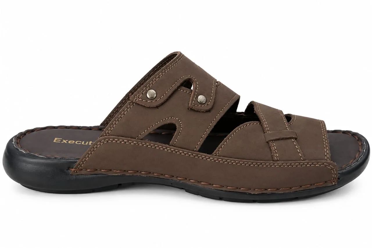 ECECUTIVE  0110 GENTS NUBUCK CHAPPAL  2