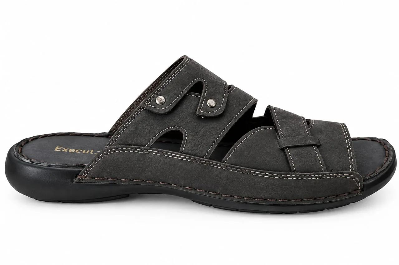 ECECUTIVE  0110 GENTS NUBUCK CHAPPAL  3