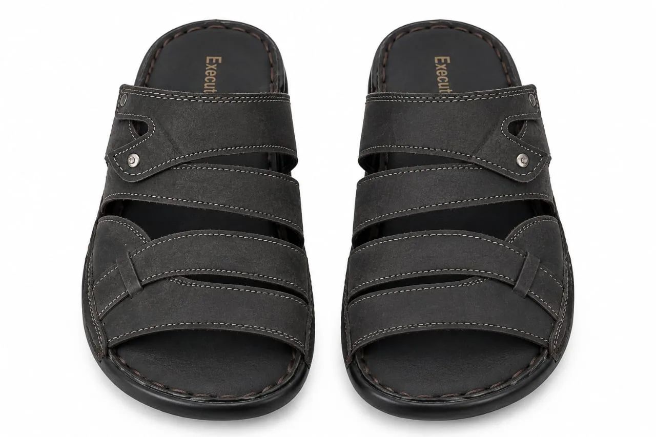 ECECUTIVE  0110 GENTS NUBUCK CHAPPAL  4