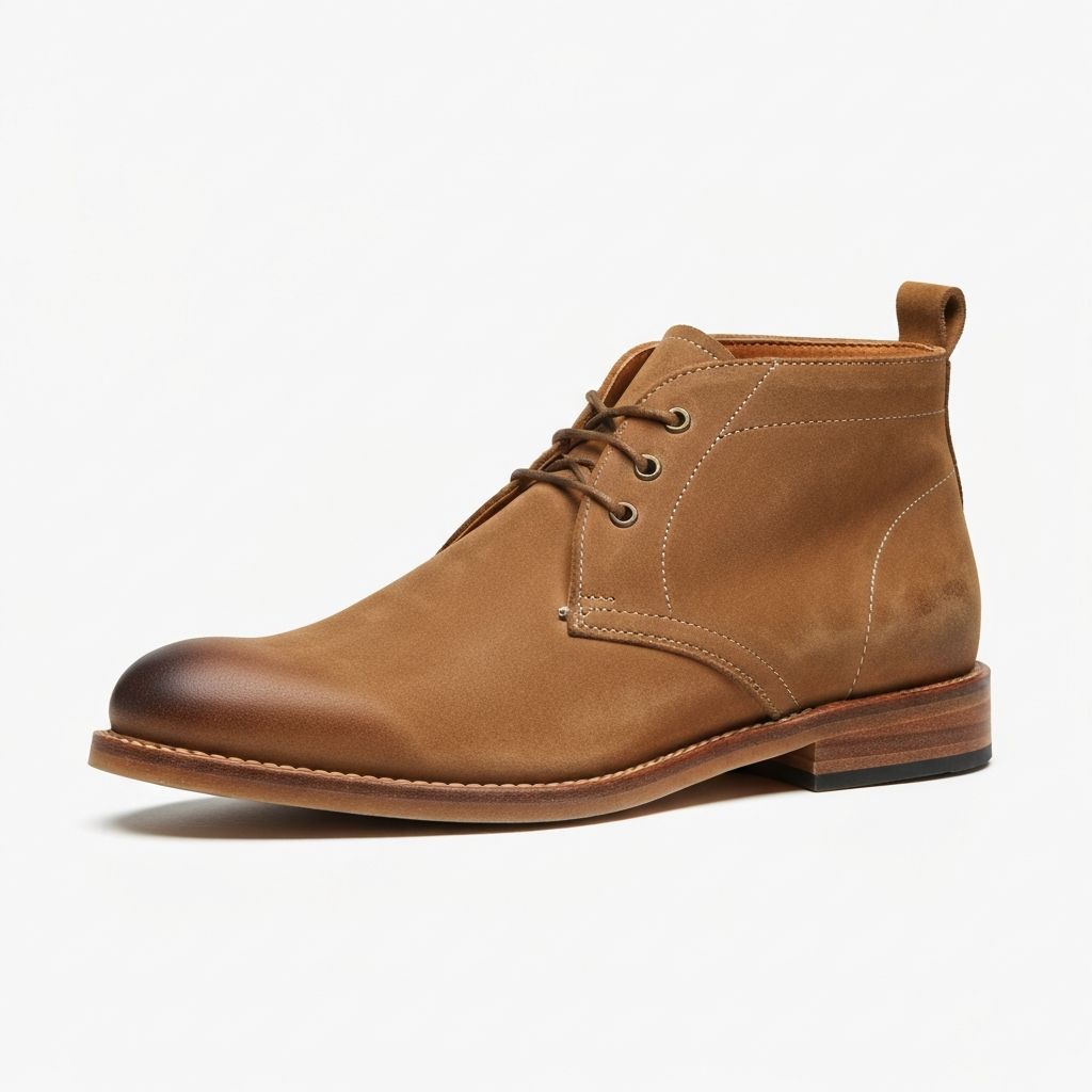 Chukka Boot in Tan Suede